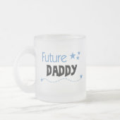 Future Daddy Tshirts und Geschenke Mattglastasse (Links)