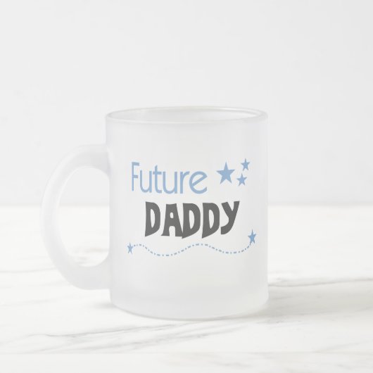 Future Daddy Tshirts und Geschenke Mattglastasse (Links)