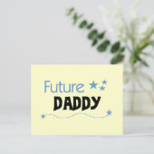 Future Daddy Tshirts und Geschenke Postkarte (Stehend Vorderseite)