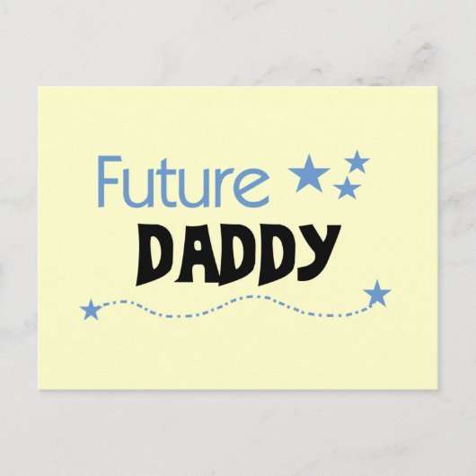 Future Daddy Tshirts und Geschenke Postkarte (Vorderseite)