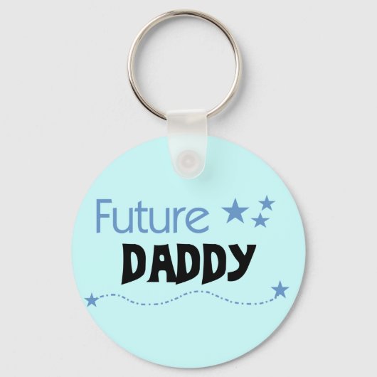 Future Daddy Tshirts und Geschenke Schlüsselanhänger (Vorderseite)