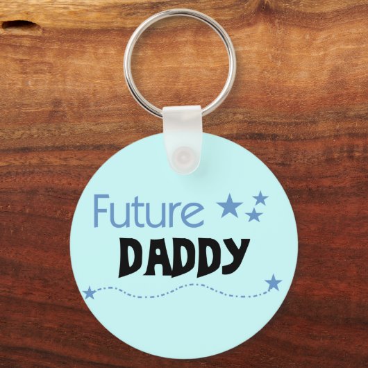 Future Daddy Tshirts und Geschenke Schlüsselanhänger (Vorderseite)