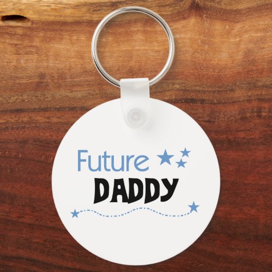 Future Daddy Tshirts und Geschenke Schlüsselanhänger (Vorderseite)