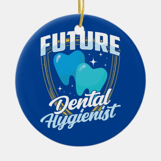 Future Dental Hygienic Team Hygiene Dentist Keramik Ornament (Vorne)