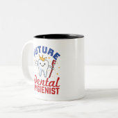 Future Dental Hygienist RDH Zweifarbige Tasse (Vorderseite Links)