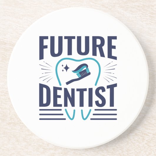 Future Dentist Dental School Student Abschluss Getränkeuntersetzer (Vorne)