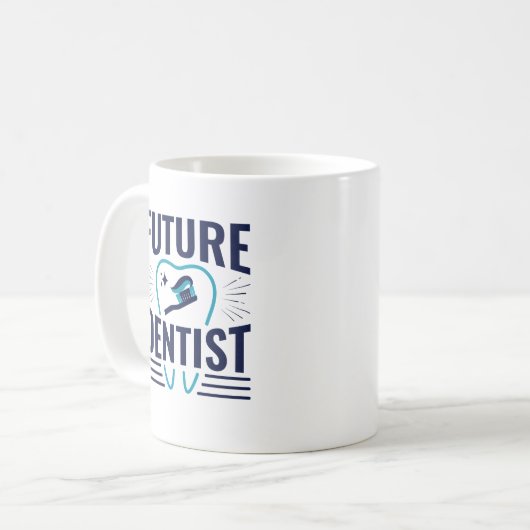 Future Dentist Dental School Student Abschluss Kaffeetasse (Vorderseite Links)