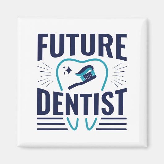 Future Dentist Dental School Student Abschluss Magnet (Vorne)