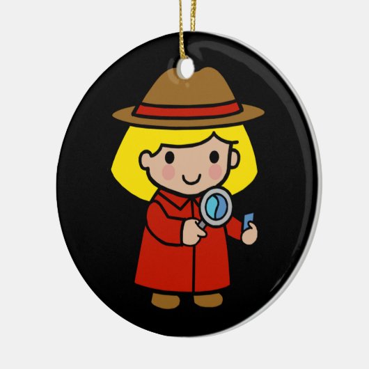 Future Detective / Forensic Scientist / P.I. Keramik Ornament (Links)