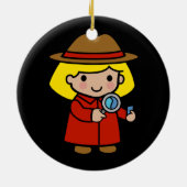 Future Detective / Forensic Scientist / P.I. Keramik Ornament (Hinten)