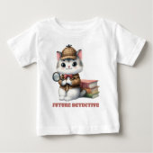 Future Detective Kitten Baby T-shirt (Vorderseite)