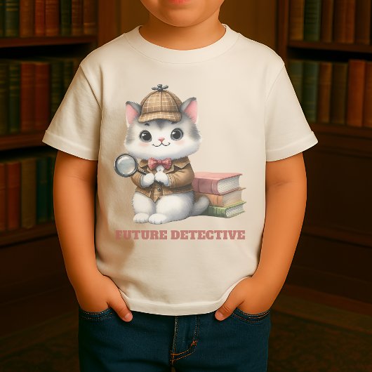 Future Detective Kitten Baby T-shirt
