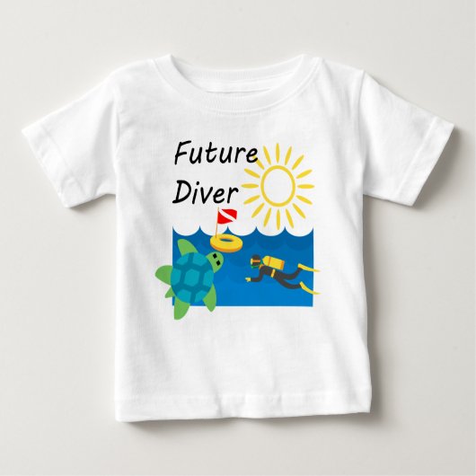Future Diver Design - Baby Fine Jersey T - Shirt (Vorderseite)