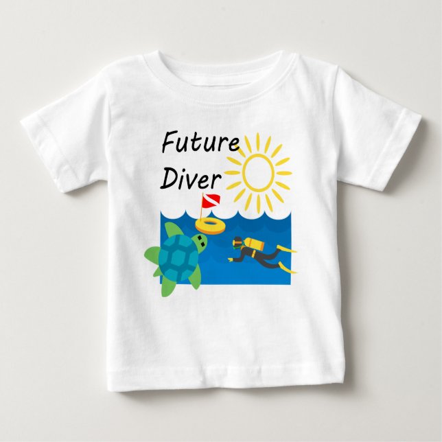 Future Diver Design - Baby Fine Jersey T - Shirt (Vorderseite)