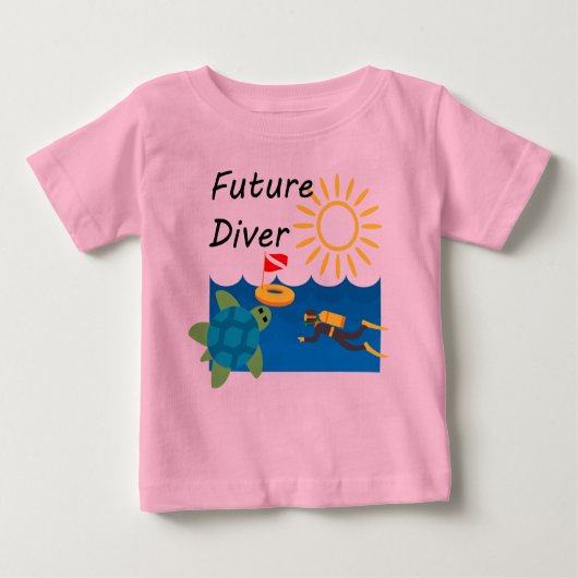 Future Diver Design - Baby Fine Jersey T - Shirt (Vorderseite)