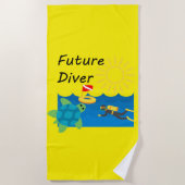 Future Diver Design - Strandtuch (Vorderseite)