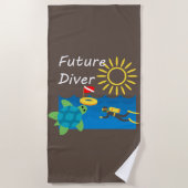 Future Diver Design - Strandtuch (Vorderseite)