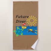 Future Diver Design - Strandtuch (Vorderseite)