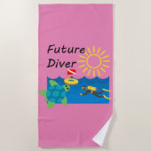 Future Diver Design - Strandtuch (Vorderseite)