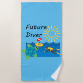 Future Diver Design - Strandtuch (Vorderseite)