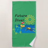 Future Diver Design - Strandtuch (Vorderseite)
