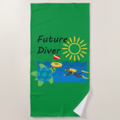 Future Diver Design - Strandtuch (Vorderseite)