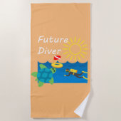 Future Diver Design - Strandtuch (Vorderseite)