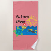 Future Diver Design - Strandtuch (Vorderseite)