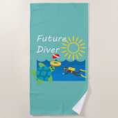 Future Diver Design - Strandtuch (Vorderseite)