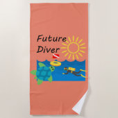 Future Diver Design - Strandtuch (Vorderseite)