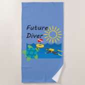 Future Diver Design - Strandtuch (Vorderseite)