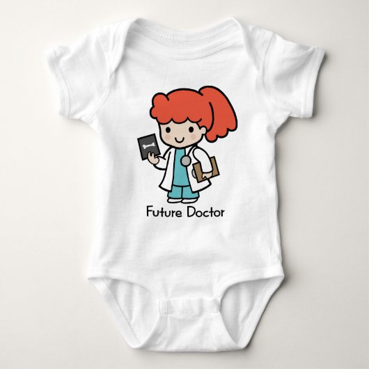 Future Doctor - Girl Baby Strampler (Vorderseite)
