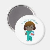 Future Doctor Girl Magnet (Vorderseite/Rückseite)