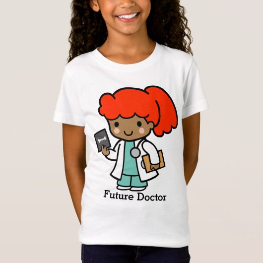 Future Doctor Girl mit Xray T-Shirt (Vorderseite)