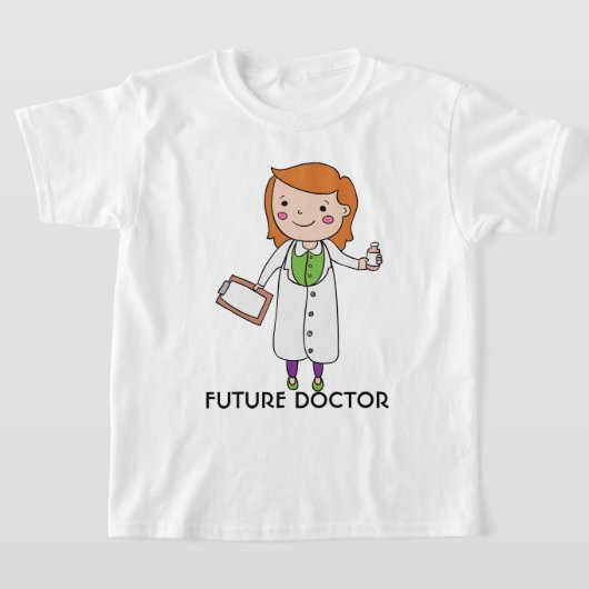 Future Doctor Girl with Red Hair T-Shirt (Ablage )
