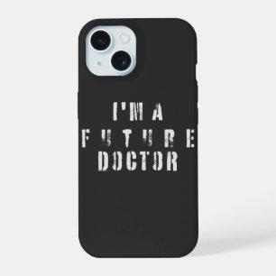 Future Doctor Grunge-Typografie-Design iPhone 15 Hülle