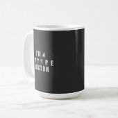 Future Doctor Grunge-Typografie-Design Kaffeetasse (Vorderseite Links)