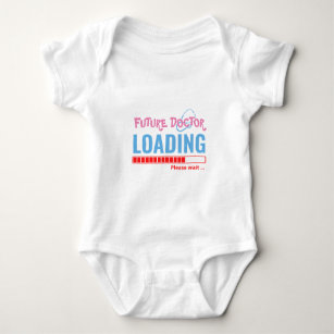 Future Doctor Loading Funny Personalisiert Unisex Baby Strampler