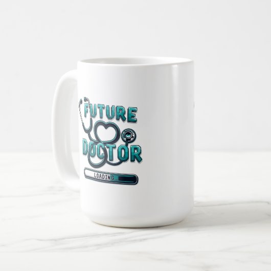Future Doctor Loading - Geschenk für Medizinstuden Kaffeetasse (Vorderseite Links)