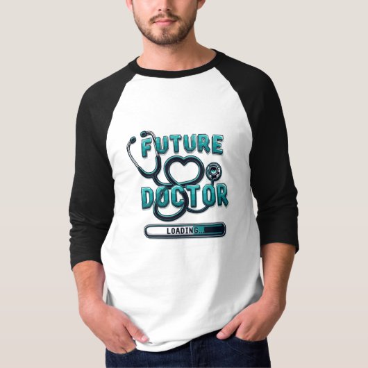 Future Doctor Loading - Geschenk für Medizinstuden T-Shirt (Vorderseite)