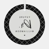 Future Doctor | Medizinstudentin Ornament Aus Glas (Rückseite)