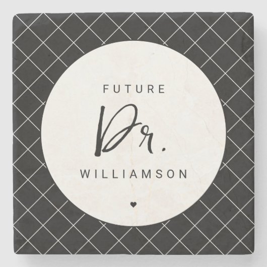 Future Doctor | Medizinstudentin Steinuntersetzer (Vorderseite)