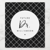 Future Doctor | Medizinstudentin Weinetikett (Einzelnes Label)