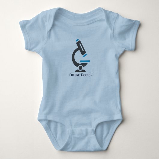 Future Doctor Microscope Design Baby Clothing Strampler (Vorderseite)