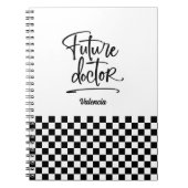 Future Doctor Personalisiert Checked Notizblock (Vorderseite)