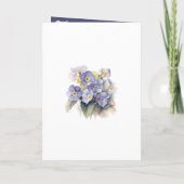 Future Dusk Common Abend Primrose Floral Wedding Programm (Rückseite)
