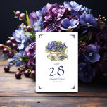 Future Dusk Common Abend Primrose Floral Wedding Tischnummer<br><div class="desc">Die nächste Abenddämmerung wird für 2025 in Mode sein. Diese zukünftige Hochzeitskarte zum Thema "Dusk" ist für Ihre Event-Tischnummer individuell anpassbar. Der gemeinsame Abend Primel ist ein Symbol für Neuanfang und Erneuerung,  dank seiner zeitgemäßen Frühjahrsblüte.</div>