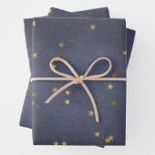 Future Dusk Gold Stars Geschenkpapier Set (Beispiel)