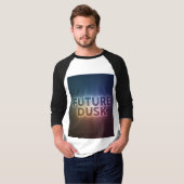 Future Dusk - Neon Desert Fox Design T-Shirt (Vorne ganz)