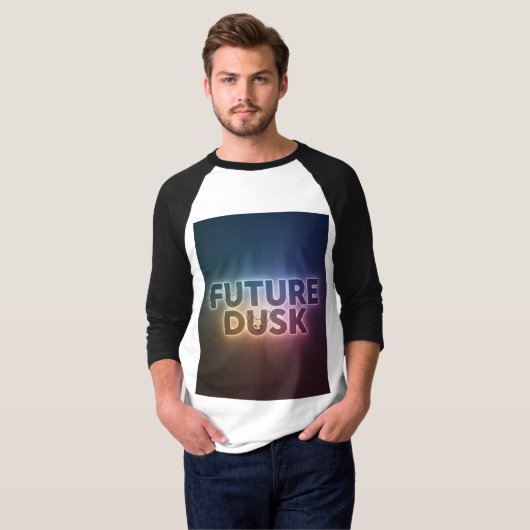 Future Dusk - Neon Desert Fox Design T-Shirt (Vorne ganz)
